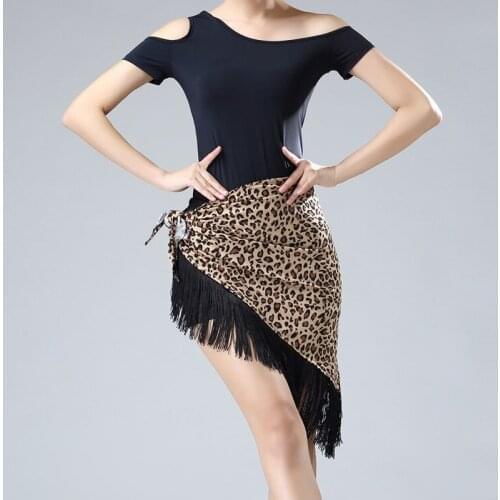2021New Triangle Latin DressLady Fringed One Skirt Adult Skirt Latin Dance Dress Costume Womens Cha Cha Samba Practice Skirt