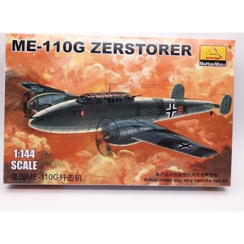 1: 144 Germany ME-110G ZERSTORER Fighter World War II Military Assembly Aircraft Model