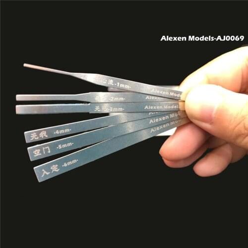 10 in 1 Stainless Steel Model Grinding Stick File Set Grinding Plate Grinding Rod Hobby Craft Tools