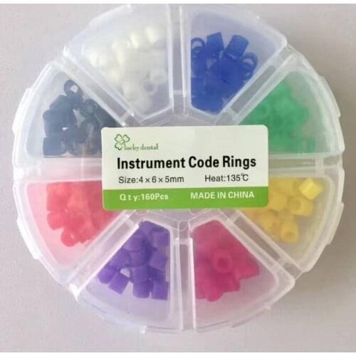160pcs Dental Autoclavable Universal Orthodontic Silicone Instrument Code Rings multi colors NEW