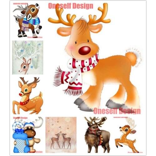 2019 popular 5d diamond embroidery full square/round animal 5d diamond painting full set elk decoration home rhinestone pictures