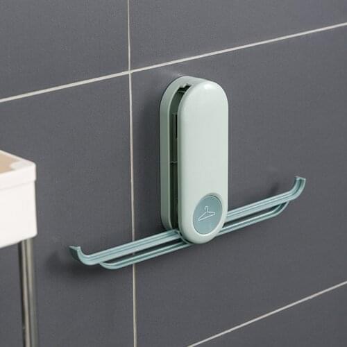 2020 Simple Portable Clothes Hanger Racks Foldable Plastic Travel Hangers Windproof Non-slip Coats Hanger Clothing Organizer