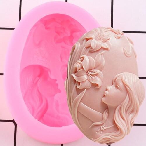 3D Craft Flower Fairy Soap Silicone Mold Handmade Candle Molds Candy Resin Moulds Chocolate Fondant Cake Decorating Tools