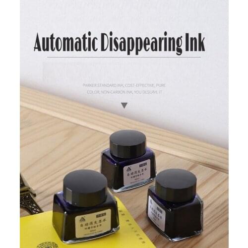 40ml/bottle Automatic Disappearing Fading Ink ,practice Writing Ink For Students Non Block Pen