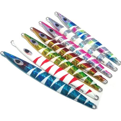 5PCS Deep sea Glow Slow Jig Jigging Night Fishing Jigging Lure Jigbait spoon baits 160/200g/250g/300g/350g