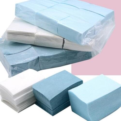 600pcs/Pack Cotton Pads Lint-Free Nail Polish Remover Wipes Soak Off Remover Nail Art Tips Clean Wipes Napkins 40