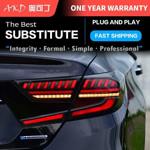 Car Styling Tail Lamp case for Honda Accord 2018 2019 taillights Tail Lights LED for Honda Accord taillight Rear Lamp LED