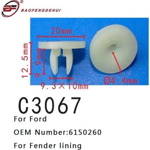 Automobiles Clip 6150260 For Ford Fender Lining Car Clamps