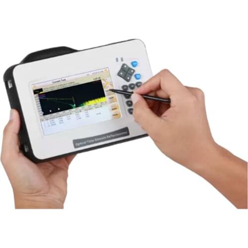 Free shipping FHO3000-D26 Hand-held 5-inch HD touch screen Simple interface and one-button testing OTDR