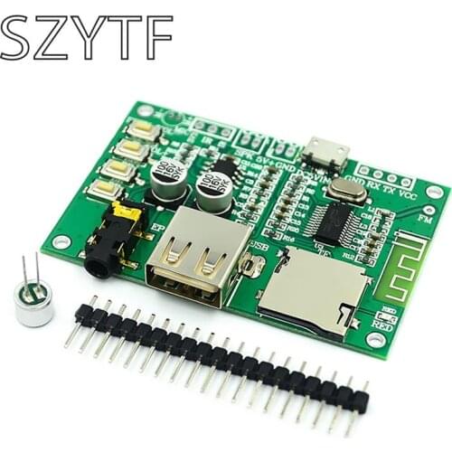BT201 Bluetooth 5.0 dual-mode receiver module lossless audio amplifier board car speaker DIY headphone TF card U disk