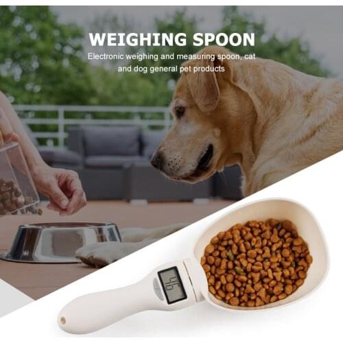 Electronic Scale Dogs Household Measuring Spoon Weighing Device for Cats Smart Scoring Measure Scoop Pets Products