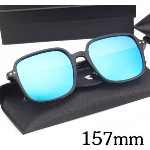 Evove 157mm Oversized Men Polarized Sunglasses Women Square Unisex Big Large Shades Mirror Lens Anti Reflection