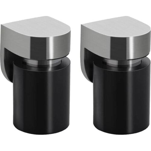 2 Pack Solid Stainless Steel Heavy Door Stop Door Retainer Cylindrical Floating Magnetic Door Stopper Furniture Hardware