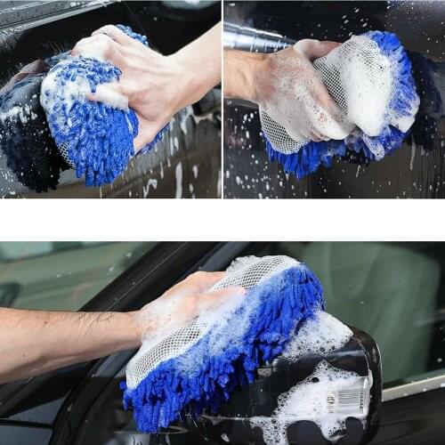Blue Color Microfiber Tassels Car Wash Sponge Fast Shipping Good Quality Sponge