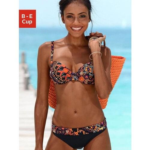 Two Piece Swimwear Women Bikinis Sexy Push Up Swimsuit Striped Print Bathing Suit Summer Beachwear Maillot De Bain