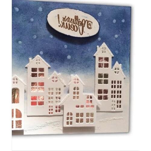 Apartment house Metal Cutting Dies for DIY Scrapbooking Album Paper Cards Decorative Crafts Embossing Die Cuts