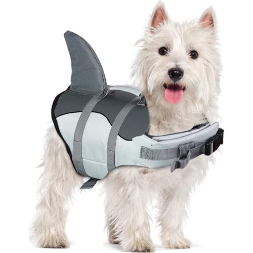 Cute Summer Pet Dog Costume for Medium Large Dogs Funny Shark Mermaid Big Dog Life Jacket Labrador Clothes Mascotas Clothing