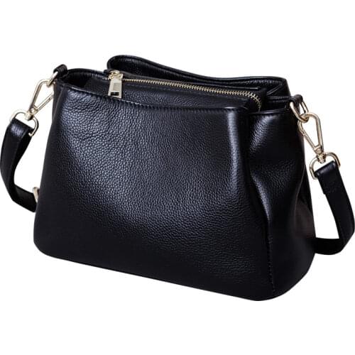Fashion Genuine Leather Womens Bag Small Crossbody Bag Ladies Casual Shoulder Bag Female Luxury Handbag Party Purse Tote Bags