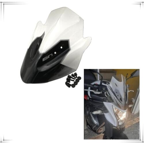 Motorcycle Accessories Windshield Windproof WindScreen Deflectors Visor Viser For Kawasaki ER6N 2012 2014 2015 2016 2017 ER-6N