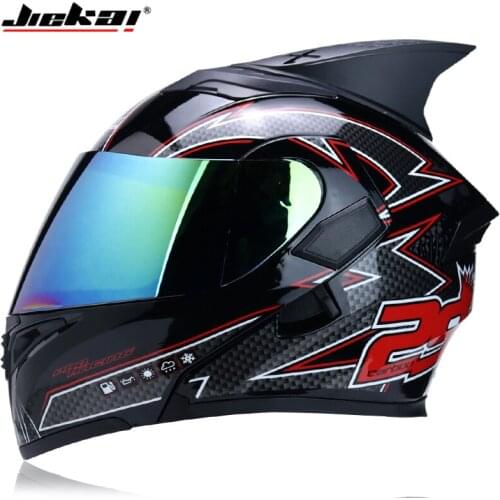 DOT Approved Safety Flip Motorcycle Helmet with Internal Sun Visor Everyone Affordable Double Lens Full Face MOTO Helmet