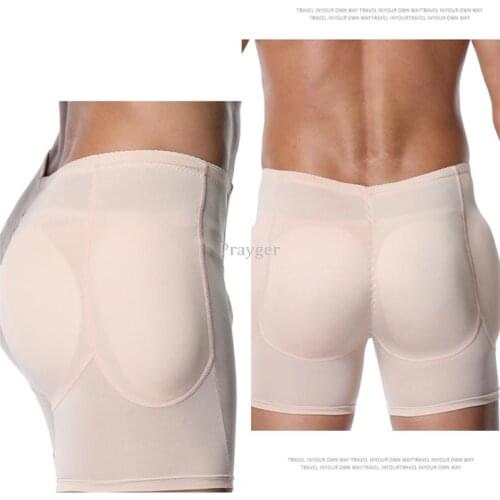 Men Booty Lifter Big Ass Underwear 6xl Butt Lifter Padded Underwear Removable Inserts Enhancer Boxers Shaper