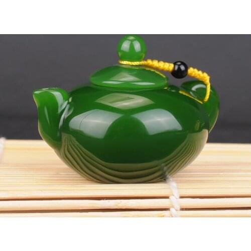Xinjiang Hetian jade pot without crack and no mess, play the wine pot, play the jade, and put the small pot free shipping
