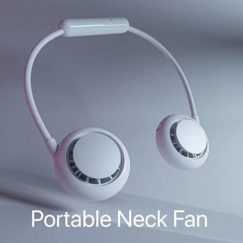 2021 New Neck fan Mini Fan Portable USB Charging Air Cooler Quiet Sports Fan For Outdoor Ventilation And Summer Air Cooling