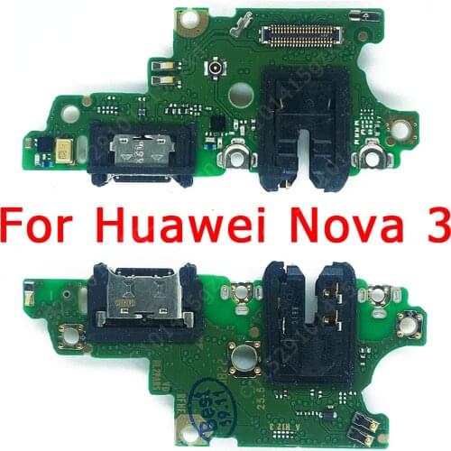 Original USB Charge Board for Huawei Nova 3 Charging Port PCB Dock Connector Flex Cable Replacement Spare Parts