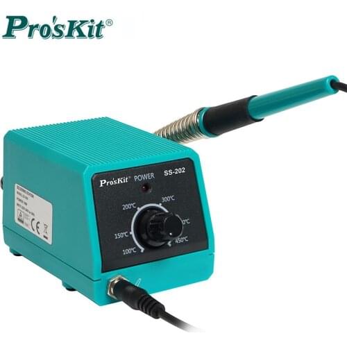 Proskit SS-202G professional Mini Soldering Station with slim soldering iron tips portable for soldering and desoldering