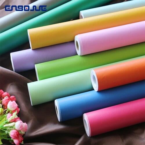 Vinyl Matte Wallpaper Self Adhesive Princess Room Warm Wall Stickers Waterproof Europe Pure Background Wall Bedroom Home Decor