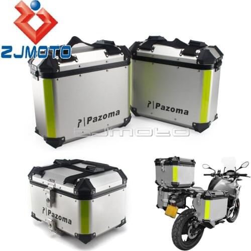 Motorcycle 36L Storage Bag Tool Luggage Side Case for Kawasaki Yamaha Suzuki BMW Honda Benelli Universal 42L Rear Trunk Top Box