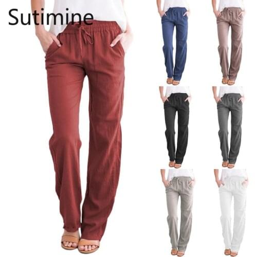Sutimine Women's Straight Trousers