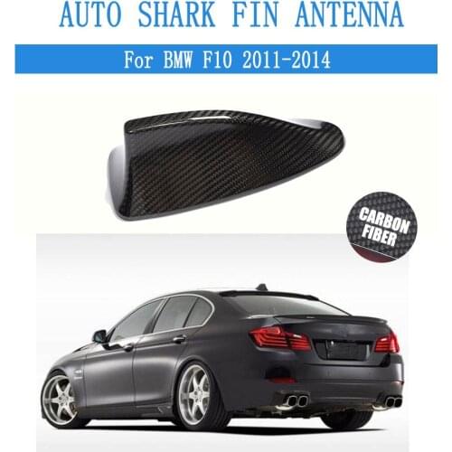 Carbon Fiber Auto Shark Fin Antenna Aerial Roof Decoration Fit For BMW F10 2011-2014 Car Styling 1PCS