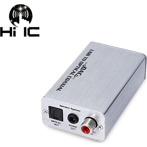USB External Sound Card DAC Digital Audio Decoder Amplifier Headphone AMP Amplifier ASIO Sound Card Coaxial Optical 3.5mm Output