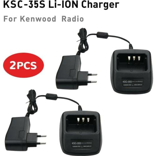 2X KSC-35S Quick Charger for TK-2400 TK-2402 TK-3200L TK-3200LP TK-3300UP TK-3302UK TK-3400 TK-3402 Radio Charger