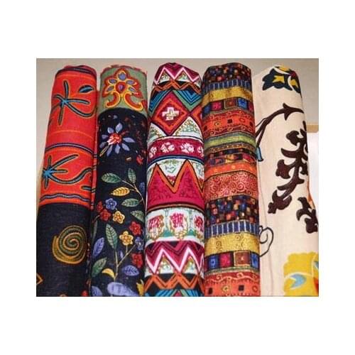 100x145cm National restoring ancient ways cotton linen Fabric Burlap Quilting Diy for table cloth, pillow curtain Purse