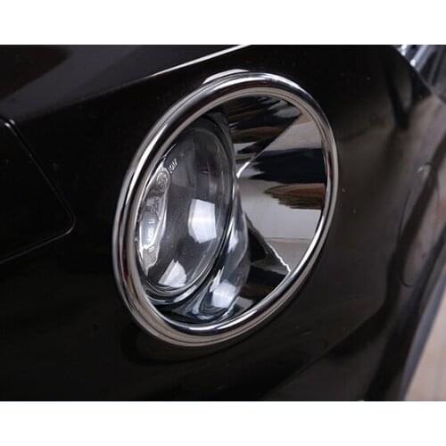 2pcs For BMW X5 (2014-2017) Rear fog lamp decoration sticker front Fog lamp frame sticker