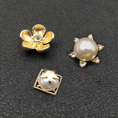 2020New 100Pcs Metal Alloy Buttons Sewing Handwork Beautiful Buttons for Birthday Party Decor clothes HZ692-HZ697