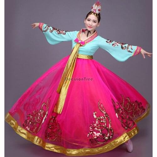 2021 traditional hanbok dress women palace wedding clothing korean ancient princess dance dress party dress stage performance