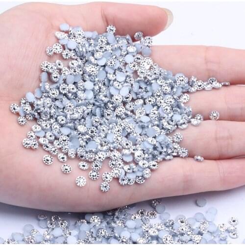 5mm 10000pcs Jelly AB Color Sunflower Resin Rhinesstones Flatback Glue On For Nail Art Decoration DIY Phone Craft Jewelry Stones