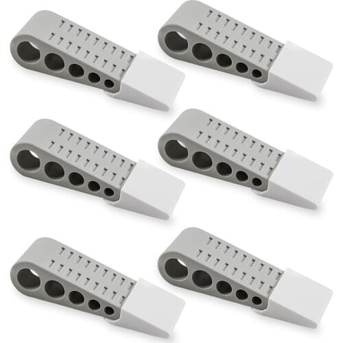 6pcs Safe Stopper Environmental Rubber Heavy Duty Extra Large Wide Door Wedge Floor Home Protector Stops Stoppers