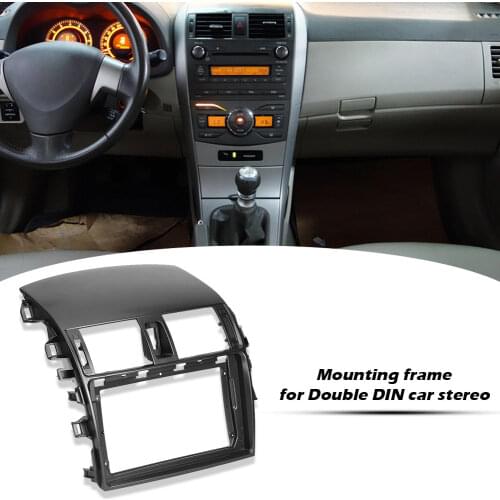 9-inch 2din car radio dashboard For Toyota Corolla 2009-2013 stereo panel for mounting car panel dual Din DVD frame