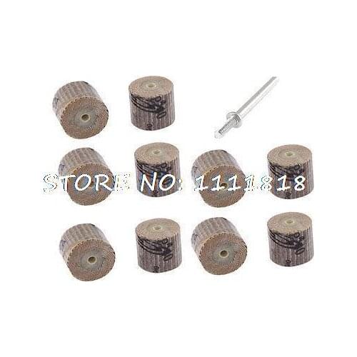 10 Pcs 15mm x 14mm x 3mm 240 Grit Flap Wheel Grinding Polishing Discs