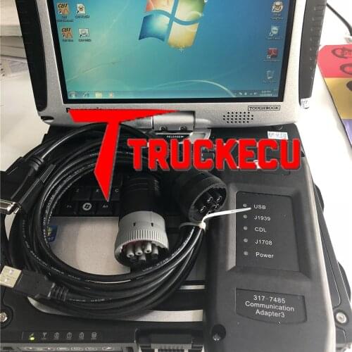 Comm adapter 3 et Communication Adapter 317-7485 et 3 EST diagnostic tool+SIS +Flash+CF52 laptop ET3 diagnostic tool