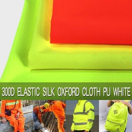 Free Delivery 1*1.5m 300D Stretch Wire Waterproof Oxford Cloth White PU Coated Cloth