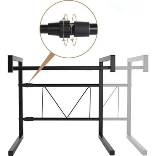 Sponge Keuken Dish Organizer Adjustable Microwave Shelf Cozinha Mutfak Cocina Organizador Cuisine Kitchen Storage Rack Holder