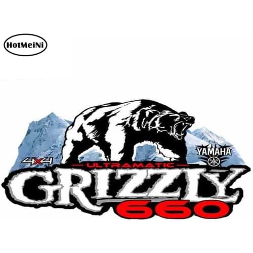HotMeiNi 13cm x 6.3cm For Grizzly Oem Fine Decal Waterproof 3D Car Stickers Vinyl Car Wrap Personality Creative Stickers