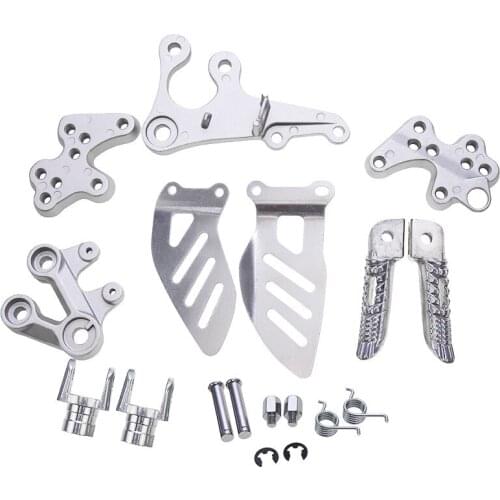 Motorcycle Front Footrests Foot Rest Pegs For Suzuki GSXR1000 GSX-R1000 2005-2014 2006 2007 2008 2009 2010 2011 2012 2013