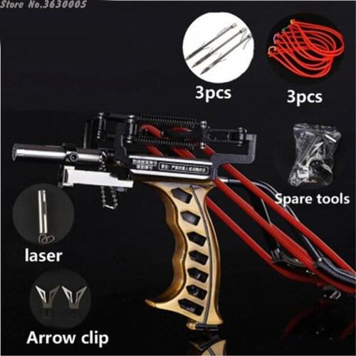 Professional Catapult Full Set Fishing Slingshot Arrow Laser Slingshot Powerful Fishing Catapult Super Strong Slingshot Hunting