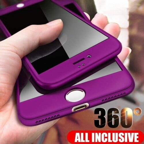 Shockproof 360 Degree Full Body Protective Cases For iPhone 8 7 6 6S Plus 5 5S SE Case Phone Cover for iPhone X XS Max XR Case